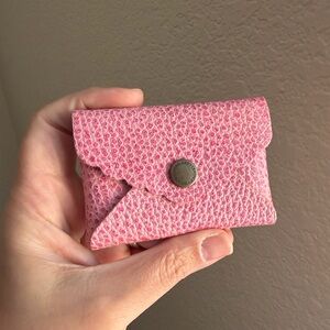 Portland Leather goods bubblegum daisy wallet